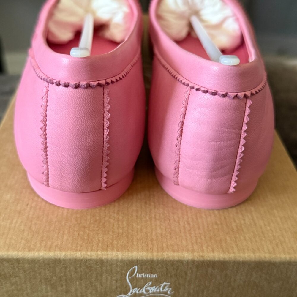 New Christian Louboutin MAMADRAGUE Leather Ballerina Ballet Flats. US Size 10.5B - Picture 8 of 13